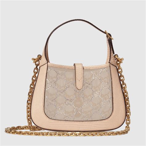 mini crystal gucci|What do you guys think of the Mini crystal GG lizard bag (Jackie).